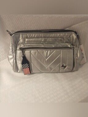 NWOT Lug Stretch LE Crossbody, Silver